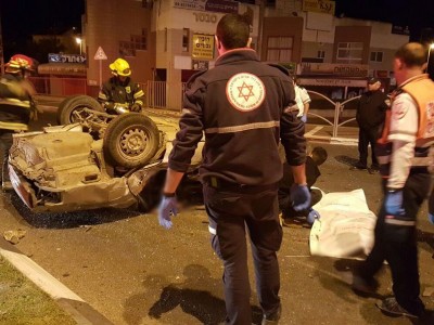 צפו: שני הרוגים בתאונת דרכים קטלנית בנצרת עילית