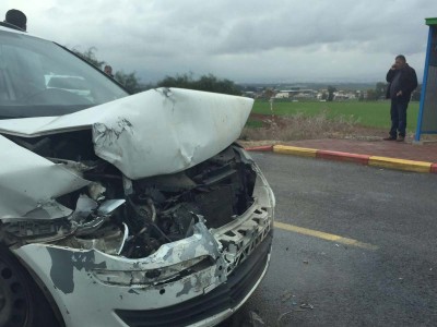צומת יזרעאל: חמישה פצועים בתאונת דרכים