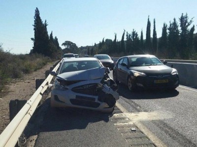 תענך: תאונת דרכים רבת נפגעים בכביש 675