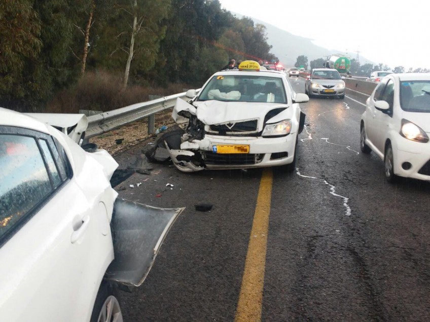 ציר מסוכן: שלוש תאונות בארבעה ימים בכביש 66