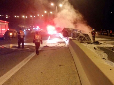 סמוך לנצרת עלית: פצוע קשה בתאונת דרכים