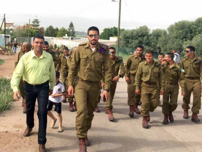 "מחוברים": חיילי הגדוד המדברי התארחו בכפר נין