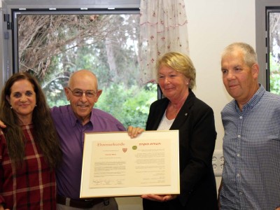 מגידו: נפרדים מיוחנן מעוז, יו"ר הקשרים הבינ"ל של המועצה