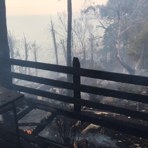 שרפה בכניסה הצפונית לטבריה