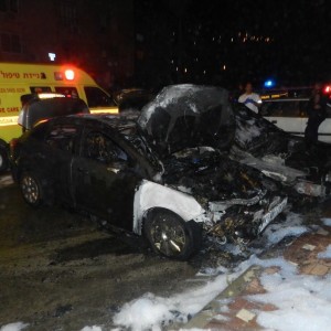 אדם נשרף למוות במכונית בטבריה