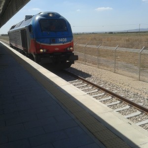 נסיעת מבחן ראשונה במהירות גבוהה ברכבת העמק החדשה תחנת יקנעם-כפר יהושע- צ...
