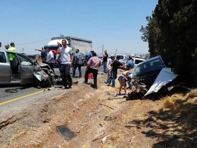 שגרה בכביש 60: שבעה פצועים בתאונה סמוך לצומת יזרעאל