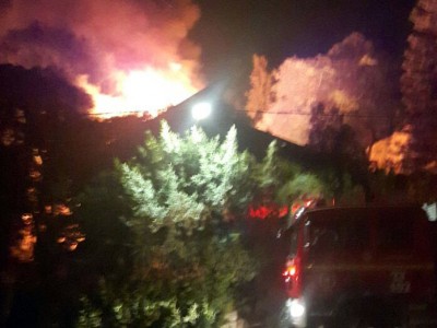 עמק יזרעאל: שריפה ביישוב הקהילתי תמרת