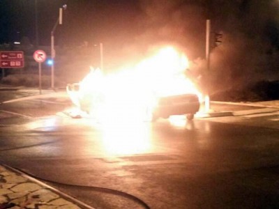 יקנעם: בן 19 נעצר בחשד להצתת רכב