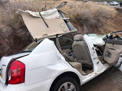תאונת חזית בסמוך לכנרת: פצועה חולצה מגג של רכב