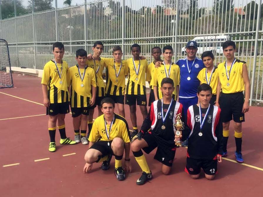 כבוד לכדורגלנים הצעירים נבחרת חטיבת הביניים של אמי"ת יהודה בעפולה. סיימו במקום השני בטורניר הארצי
