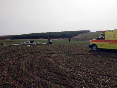 סמוך לכפר יחזקאל: מטוס קל התרסק וטייסו נהרג