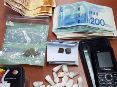 בית שאן: 21 מנות קוקאין נתפסו בביתו של תושב העיר