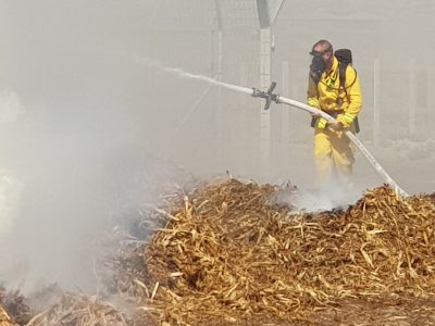 עמק המעיינות: שריפה סמוך לקיבוץ כפר רופין