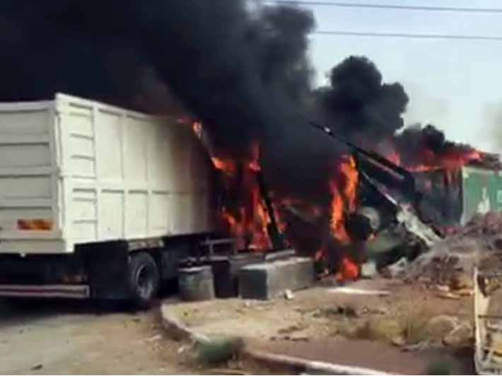 שריפה במפעל באזה"ת בבית שאן: במקום נפגעים קשה מכוויות