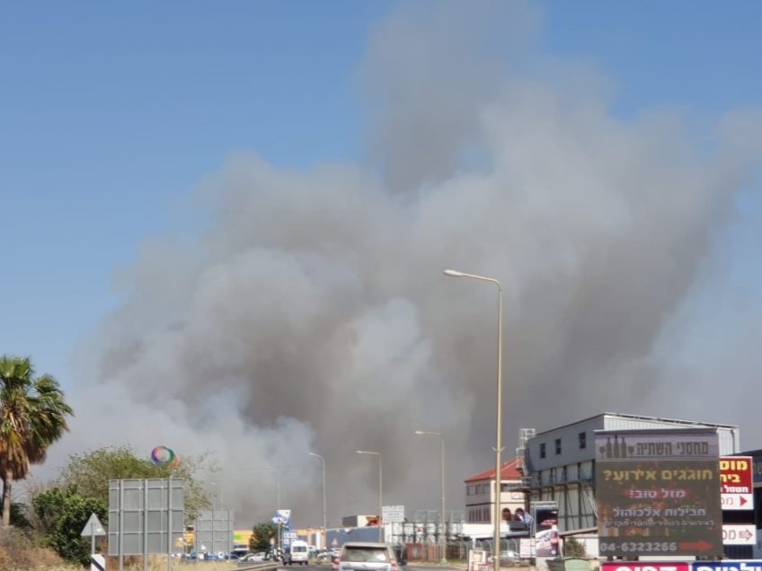 בית שאן: 4 מטוסי כיבוי הוזנקו לכיבוי שריפה