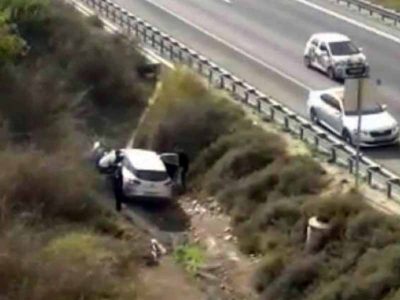 דרמה מהאוויר: מסוק משטרתי סייע באיתור נהג שנקלע למצוקה