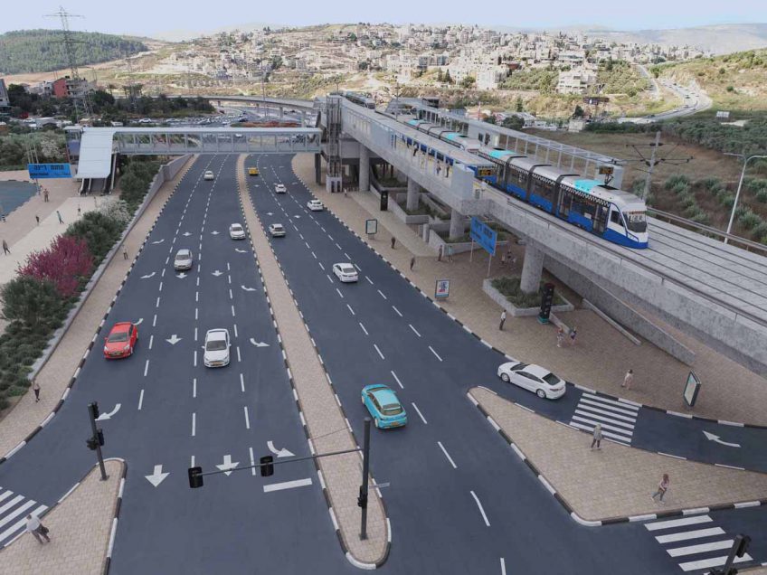 חוצה ישראל מתקדמת בתכנון הגישור והתחנות בתוואי הרכבת הקלה 'נופית'