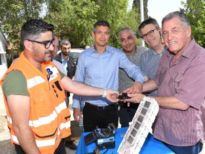 פרויקט פריסת הסיבים האופטיים נחנך במועצה האזורית עמק יזרעאל