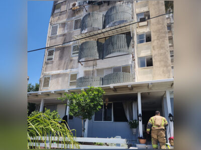 נוף הגליל: דירה עלתה באש בבניין בן 8 קומות