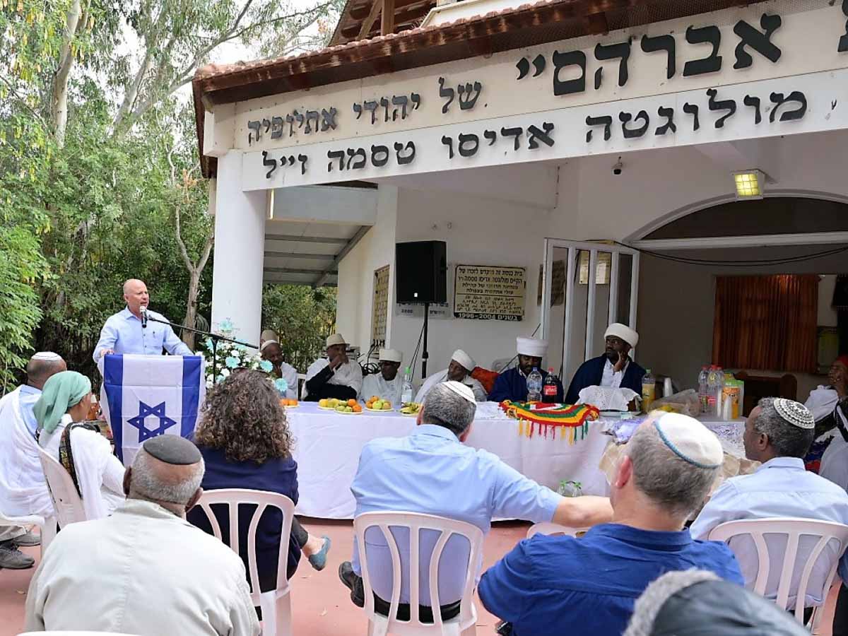 חג הסיגד צוין השנה בבית הכנסת "בית אברהם" של קהילת 'ביתא ישראל' בעפולה