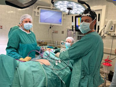 ניתוח לכריתת רחם שרירני באמצעות רובוט במרכז הרפואי העמק