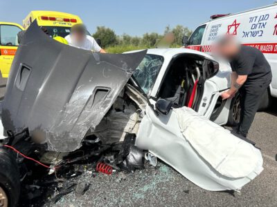 סמוך לקיבוץ יזרעאל: 6 פצועים בתאונת דרכים קשה