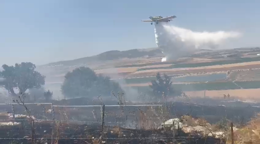 בשעה האחרונה: שתי שריפות בשטחים פתוחים סמוך לבית שאן
