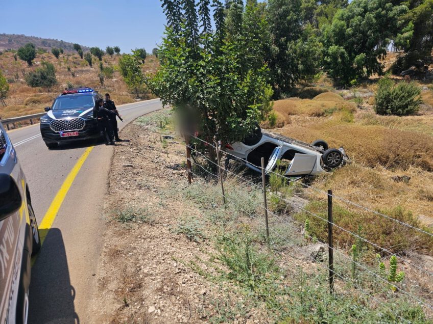 גלבוע: מרדף בסמוך לגדר הגבול אחר רכב ובו שוהים בלתי חוקיים