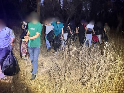 סמוך ליישוב נורית: 13 תושבי שטחים נעצרו ללא אישורים