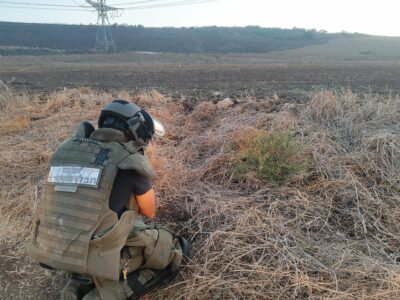 צפו: כך נוטרל כלי טיס חשוד במשקל מספר קילוגרמים בגליל התחתון