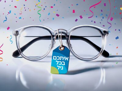 חדש בכללית: משקפי ראיה למבוגרים בהשתתפות עצמית של 120 ₪ ללקוחות כללית מושלם-פלטינום