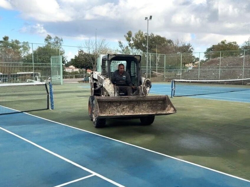 עפולה: החל שדרוג מתחם הטניס הפתוח