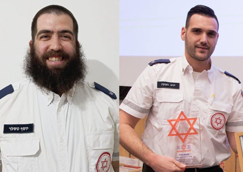 ויש כבוד: העובד יניב חנונה והמתנדב יוסף טסלר ממד"א גלבוע נבחרו למצטיינים