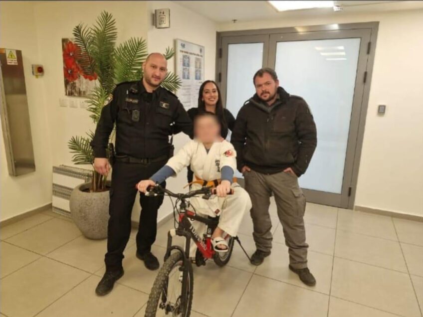 גנב אופניים נתפס על חם על ידי השיטור העירוני של נוף הגליל