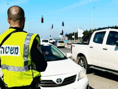 בפעם השביעית: תושב האזור נתפס נוהג בפסילה