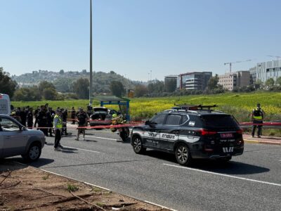 גבר כבן 75 נרצח בפיגוע משולב של דריסה, דקירה וירי בצומת התשבי