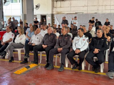 "עברנו שנה לא פשוטה": הרמת כוסית לכבוד חג הפסח בתחנת הכיבוי עפולה