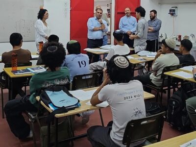 שר העלייה והקליטה, חה"כ אופיר סופר, בביקור עבודה במכללה הטכנולוגית נוף הגליל