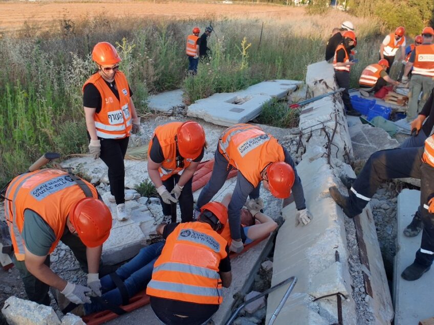 כוח הקהילה במגדל העמק במיטבו: הסתיים קורס חילוץ 09