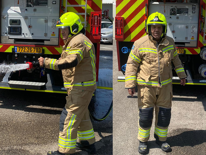 לוחם האש מתחנת עפולה בזירה שנפגעה בצפון כתוצאה מירי טילים: "כזה הרס עוד לא ראיתי"