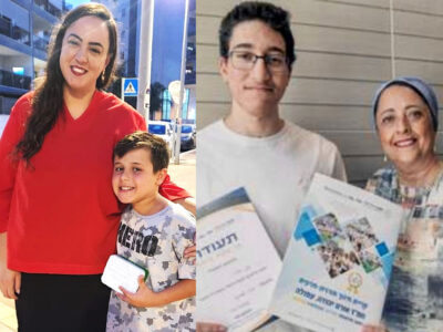 מחווה מרגשת עפולה: מחנכת כיתה הגיעה לבתי התלמידים לחלוקת התעודות