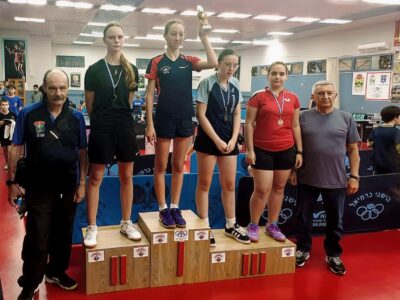 ויש כבוד: אליסה שחאבצוב זכתה במקום השני בתחרות טניס שולחן