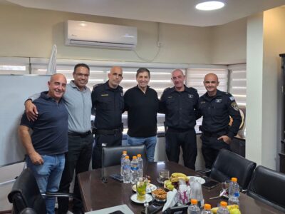 גלבוע: פגישת היכרות לראש המועצה דני עטר – עם תנ"צ רן אופיר