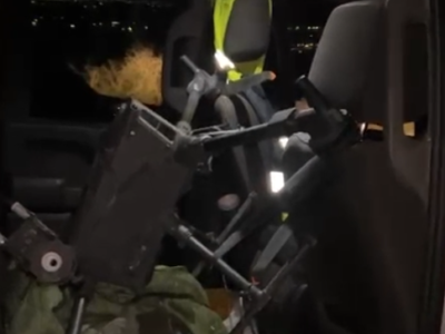 רחפן הברחה עם שק סמים נתפס סמוך לחמדיה: ארבעה חשודים נעצרו עם יותר מ- 9 ק"ג חשיש