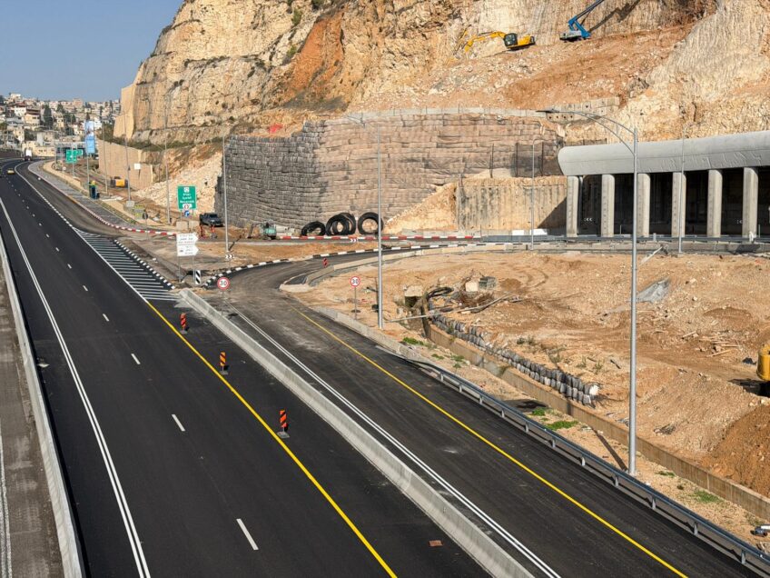 בשורה חשובה לנהגים: נפתח לתנועה מחלף נוף הגליל-נצרת החדש