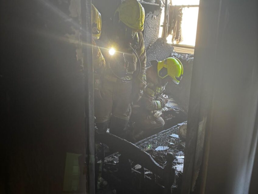 שריפה בדירה בנוף הגליל: לוחמי האש חילצו לכוד במצב בינוני