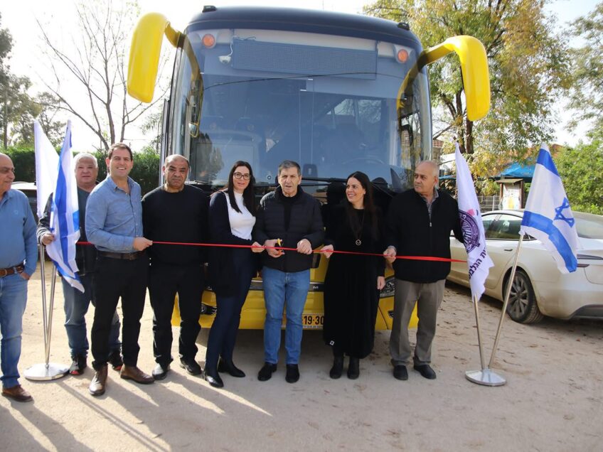 ברוך הבא לגלבוע: אוטובוס חשמלי מפואר הצטרף למחלקת התחבורה