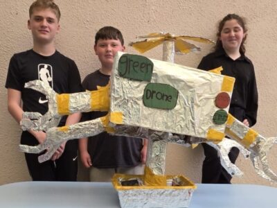 נוף הגליל: תלמידים פיתחו רחפן שינקה את העיר – מבלי לסכן עובדי ניקיון באזעקות