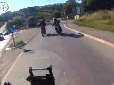 צפו בתיעוד: אופנועני מג״ב עצרו רוכב אופנוע שטח לאחר מרדף בגזרת מגדל העמק